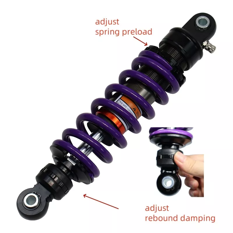 Amortecedor roxo da motocicleta do Pit Bike de 340lbs 280mm